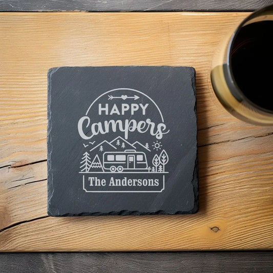 Coaster Custom Custom Compass Location Family Slate Coaster (Copy) beardedcustomsco