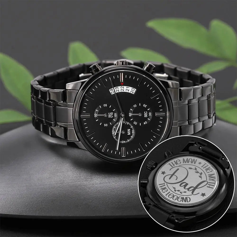 Jewelry Engraved Watch for Dad | Engraved Watch Men, Engraved Watch, Engraved Mens Watch, Custom Mens Watch, Mens Watch, Fathers Day Watch, Jewelry ShineOn Fulfillment