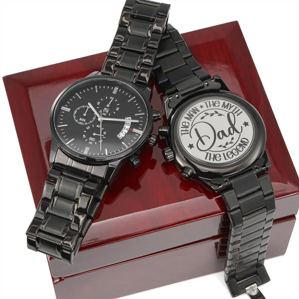 Jewelry Engraved Watch for Dad | Engraved Watch Men, Engraved Watch, Engraved Mens Watch, Custom Mens Watch, Mens Watch, Fathers Day Watch, Jewelry ShineOn Fulfillment