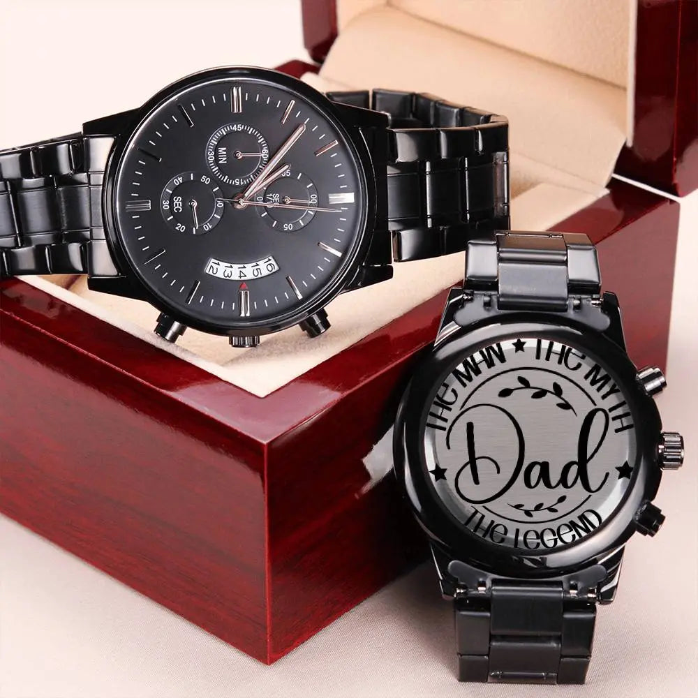 Jewelry Engraved Watch for Dad | Engraved Watch Men, Engraved Watch, Engraved Mens Watch, Custom Mens Watch, Mens Watch, Fathers Day Watch, Jewelry ShineOn Fulfillment