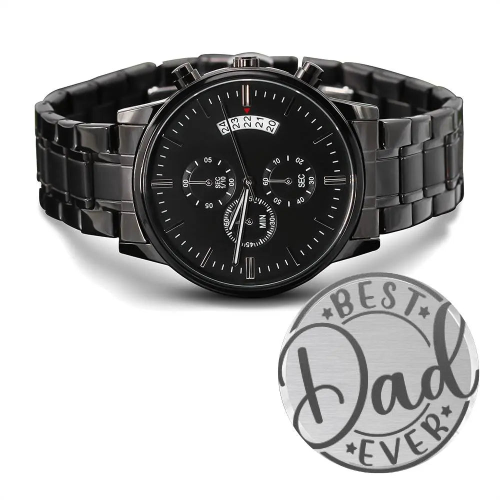 Jewelry Engraved Watch for Fathers Day | Engraved Watch Dad, Engraved Watch, Engraved Mens Watch, Custom Mens Watch, Mens Watch, Personalized Watch, Jewelry ShineOn Fulfillment