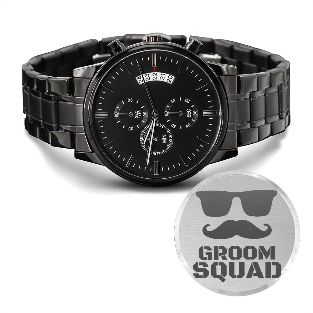 Jewelry Groomsmen Watch, Groomsmen Gifts,Best Man Gift, Engraved Watch, Wedding Gifts,Best Man Gifts,Custom Watches,Xmas Gifts 2023 ShineOn Fulfillment