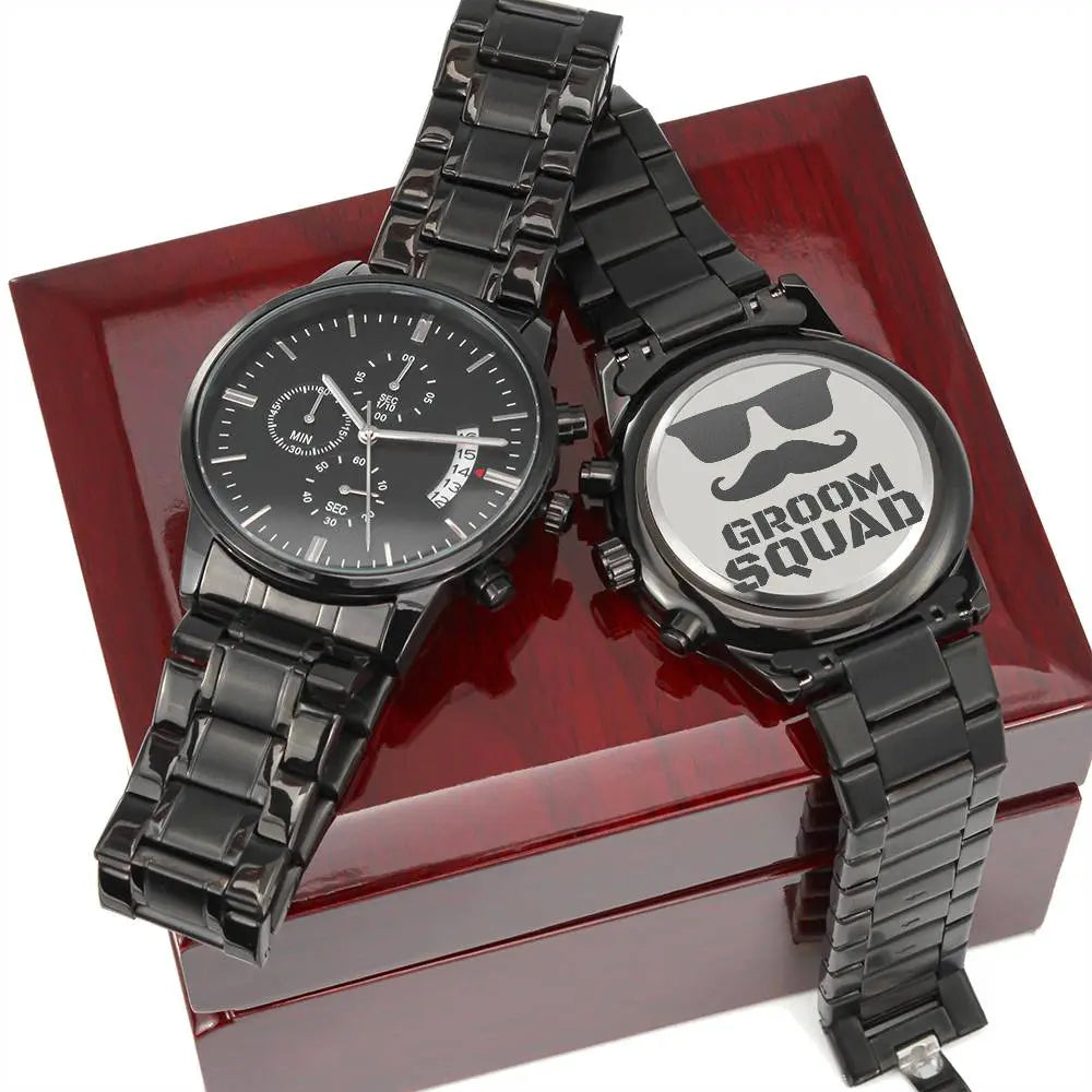 Jewelry Groomsmen Watch, Groomsmen Gifts,Best Man Gift, Engraved Watch, Wedding Gifts,Best Man Gifts,Custom Watches,Xmas Gifts 2023 ShineOn Fulfillment