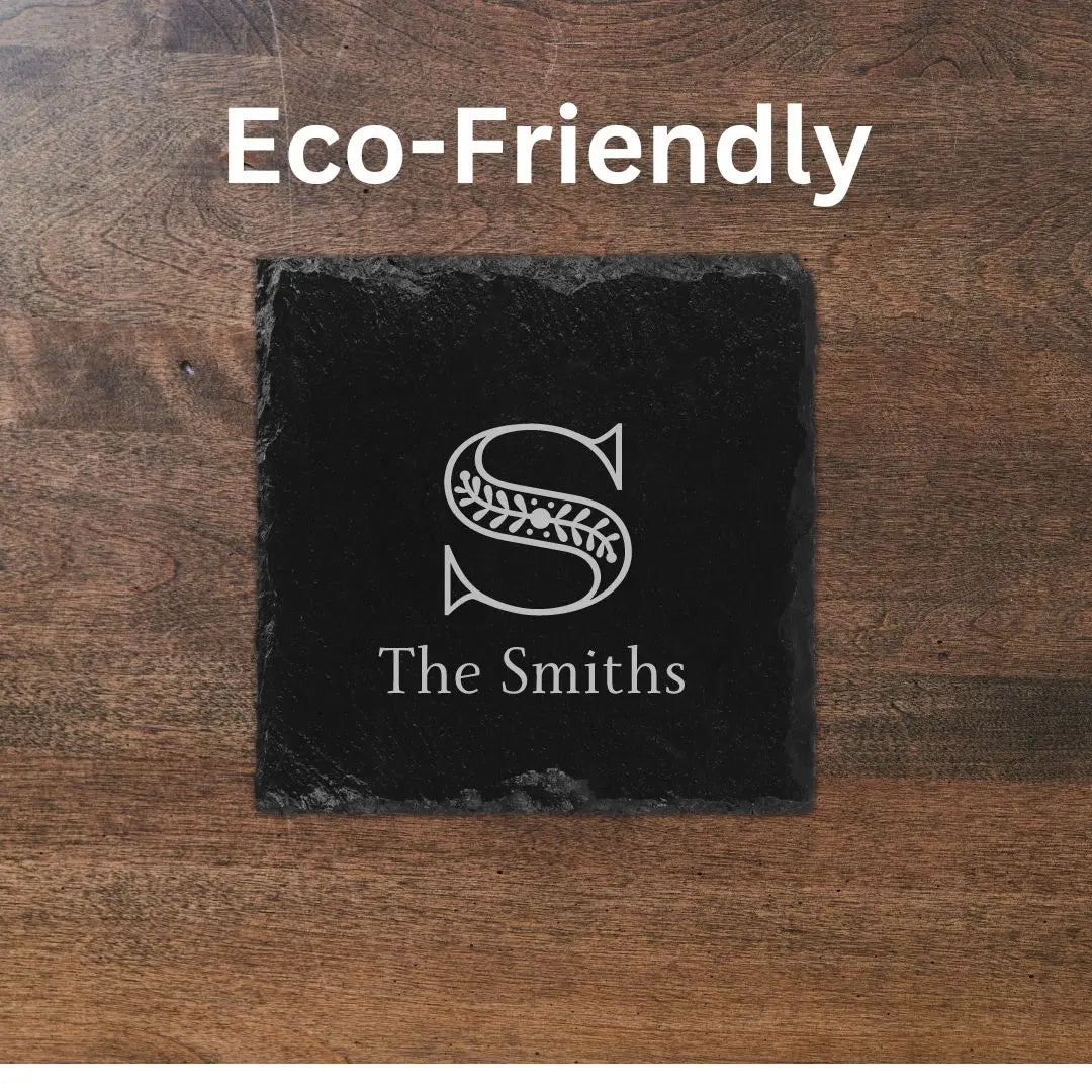 Coaster Personalized Family Name Coasters - Custom Coaster Set - Family Name Decor - Housewarming Gift beardedcustomsco