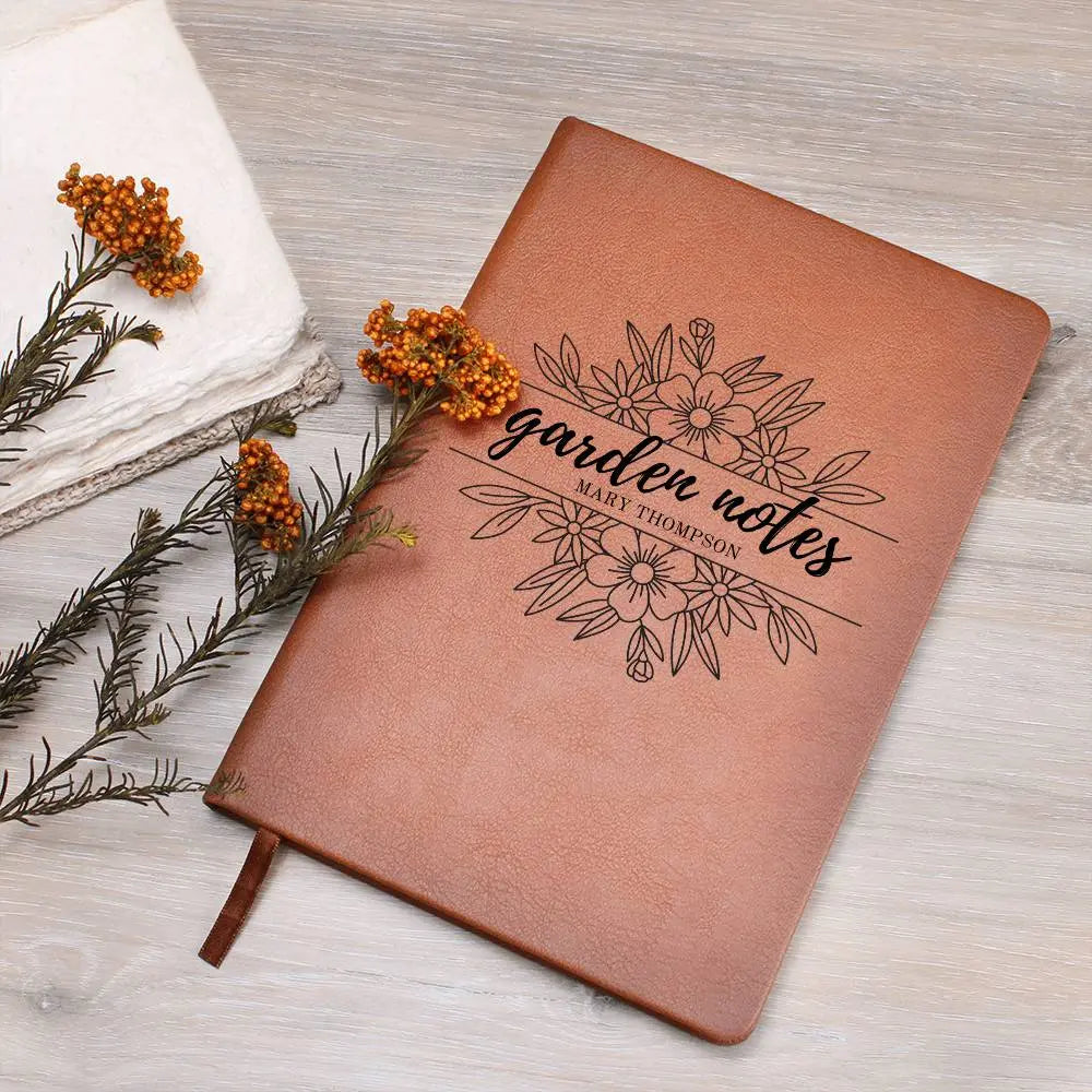 Jewelry Personalized Gardening Notebook Journal | Unique Leatherette Cover with Lined Pages Gift for Garden Lover Notebook ShineOn Fulfillment