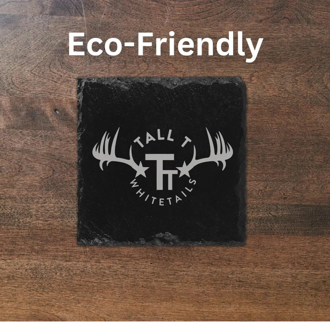 Coaster Ranch Logo Slate Square Coaster Set of 4 beardedcustomsco