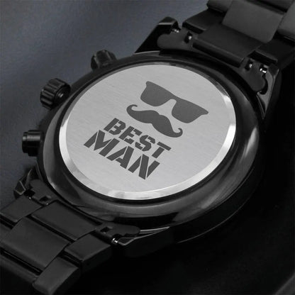 Jewelry BEST MAN Watch, Groomsmen Gifts,Best Man Gift, Engraved  Watch, Wedding Gifts,Best Man Gifts,Custom Watches,Xmas Gifts 2023 ShineOn Fulfillment