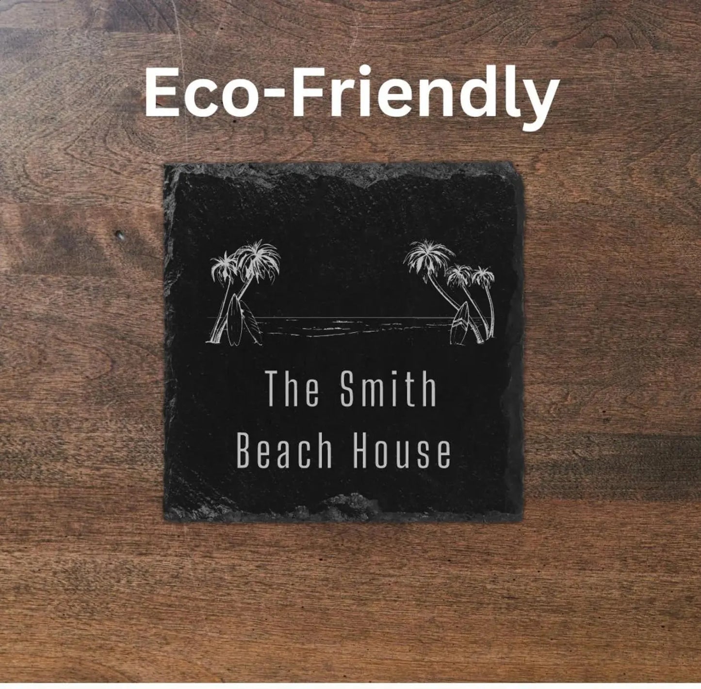Coaster Beach House Coaster, Custom Beach Gift, Beach Coaster, Beach House Gift, Beach Home Owner, Beach House, Beach House Decor, Set Of 4 Coaster beardedcustomsco