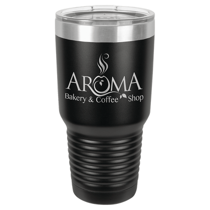 Customized Business Logo Engraved Powder Coated 30 Oz Tumbler