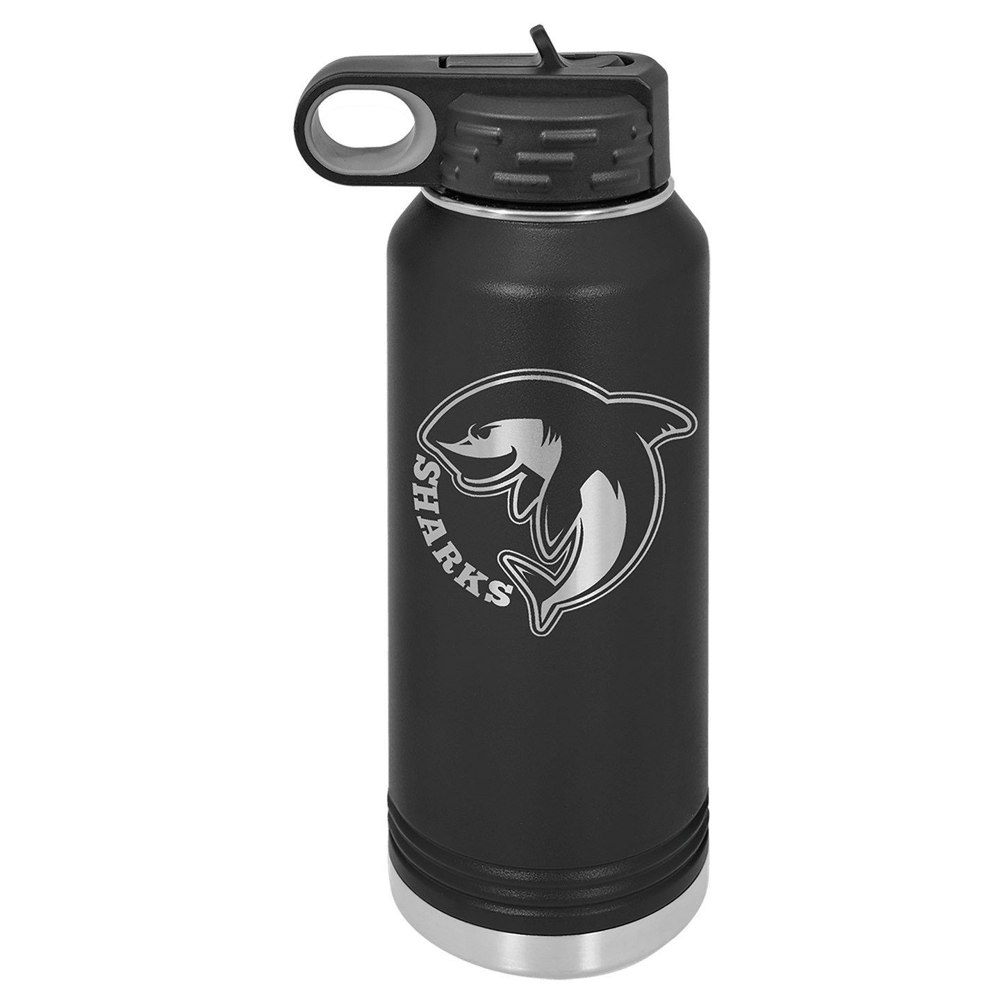 Customized Business Logo Engraved Powder Coated 32oz Bottle