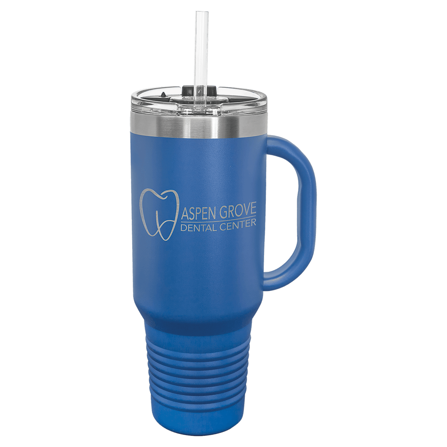 Customized Business Logo Engraved Powder Coated 40 Oz Travel Tumbler