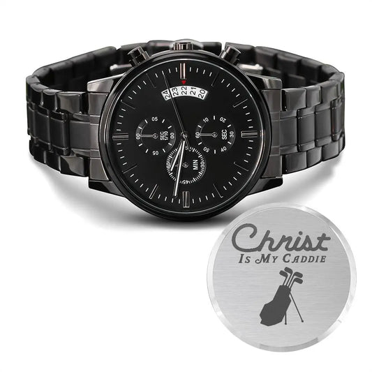 Jewelry Christian Golf Watch Christ Is My Caddie Golf Gift For Dad Gift for Husband ShineOn Fulfillment