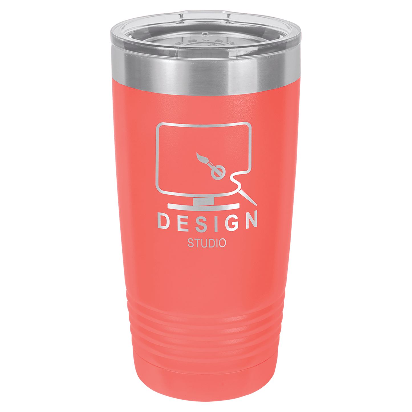 Coral Polar Camel 20 oz Customized Business Logo Engraved Tumbler – Powder-Coated Stainless Steel with Laser Etched Branding, Insulated Drinkware for Hot and Cold Beverages