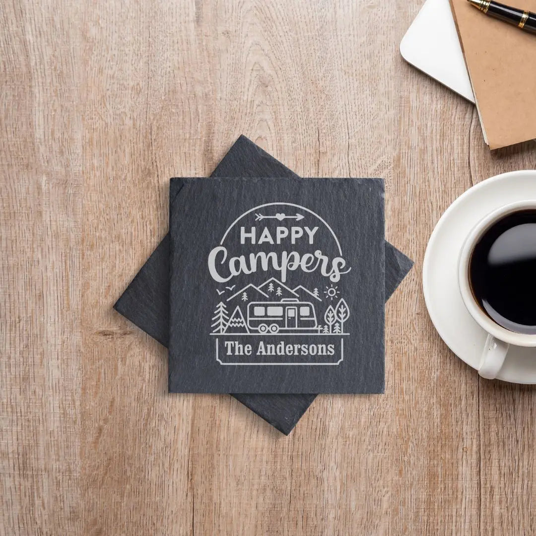 Coaster Custom Custom Compass Location Family Slate Coaster (Copy) beardedcustomsco