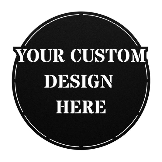 Wall Art Custom Sign-Your Custom Text Metal Sign-Your Logo Here Sign-Metal Sign Custom-Your Text Here Sign-Custom Design Sign-Personalized Sign teelaunch