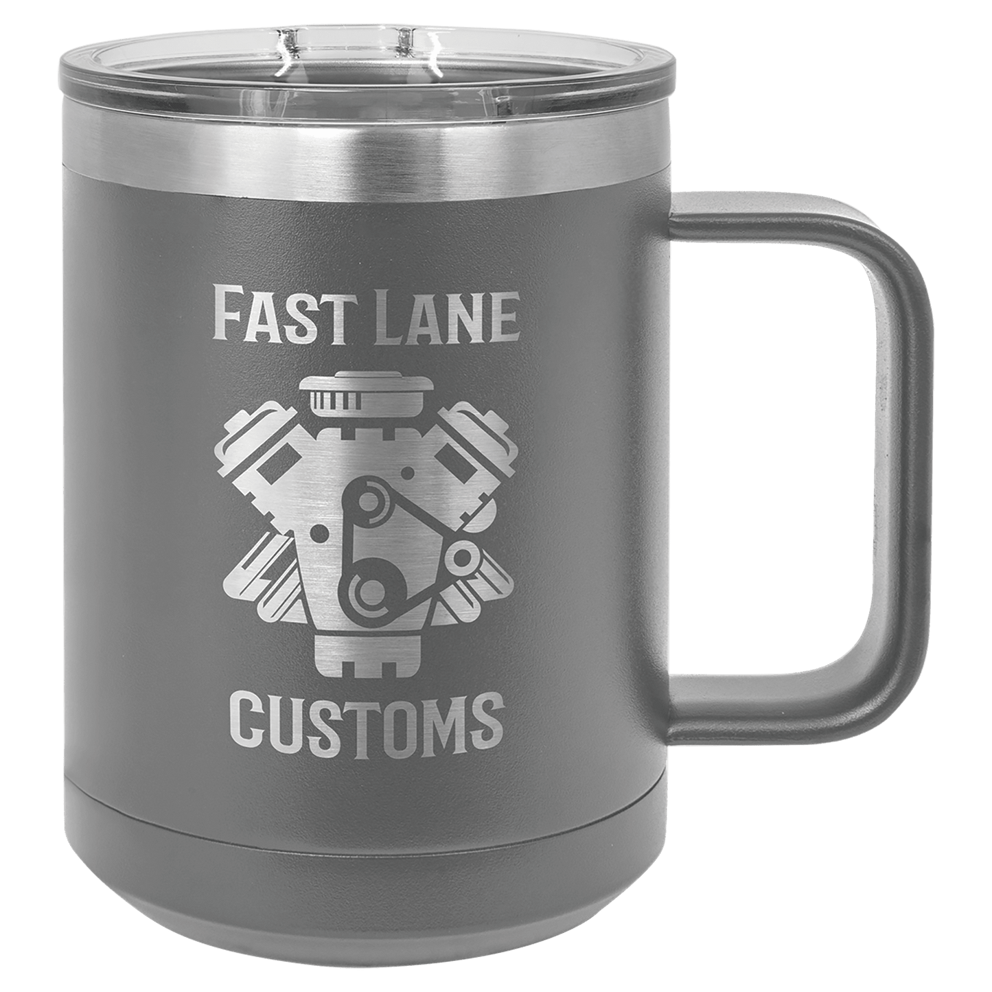 Customized Business Logo Engraved Powder Coated Coffee Mug