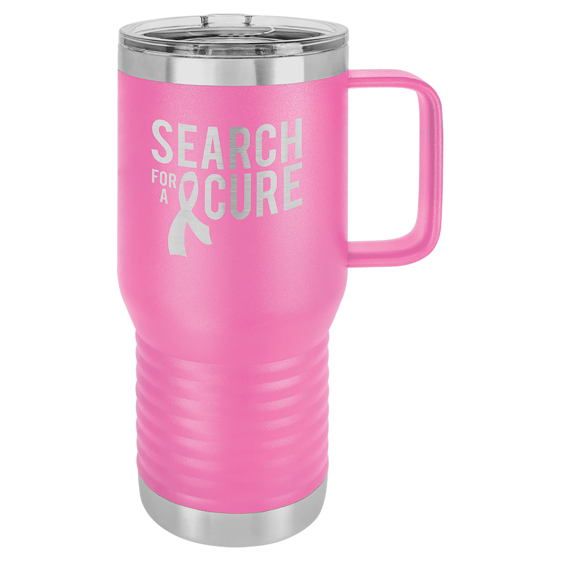 Customized Business Logo Engraved Powder Coated 20oz Travel Mug