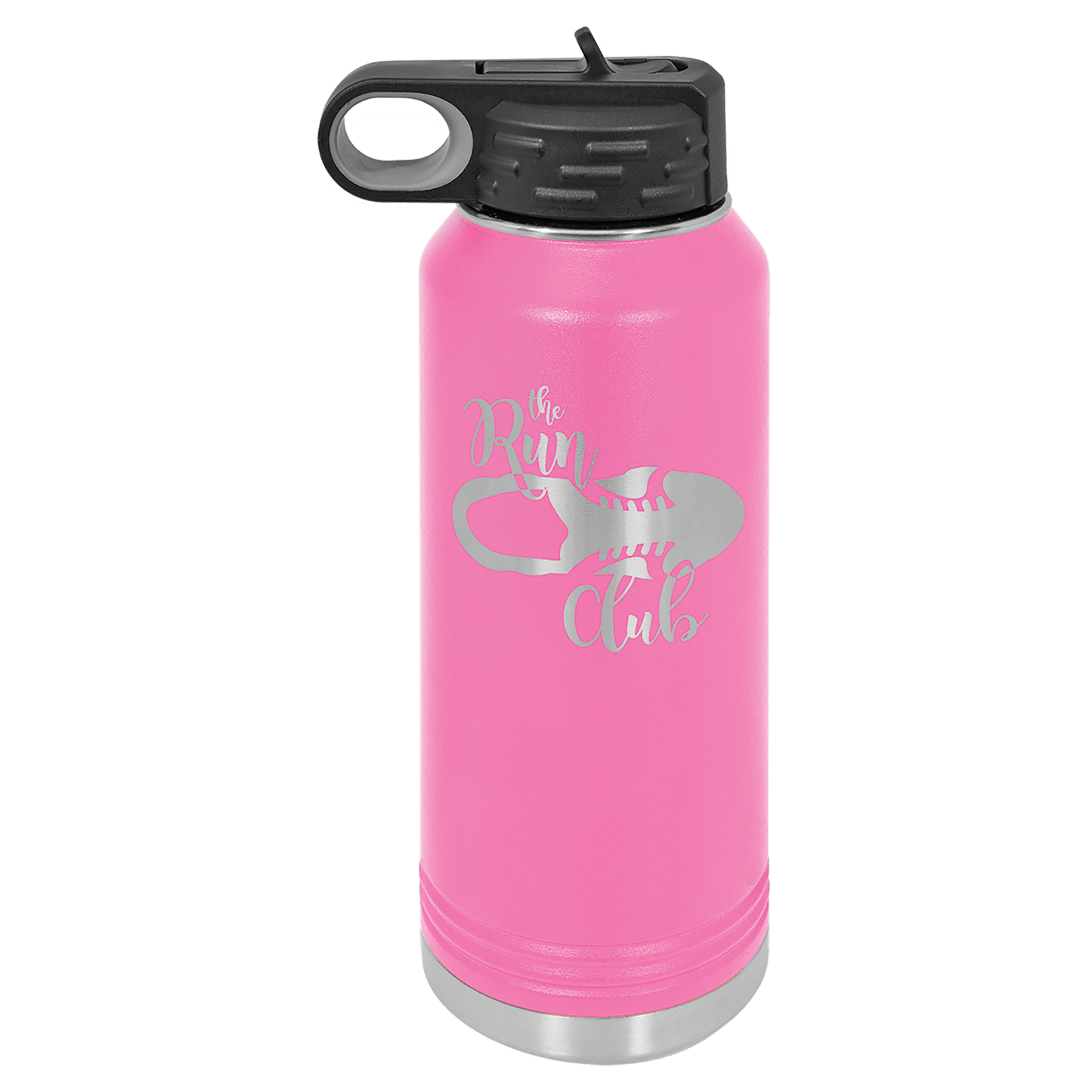 Customized Business Logo Engraved Powder Coated 32oz Bottle