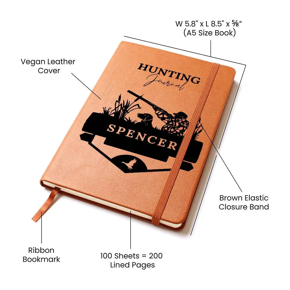 Jewelry Duck Hunting Journal Adventure Notebook | Unique Leatherette Cover Lined Pages | Bird Hunter's Outdoor Theme Sportsman ShineOn Fulfillment