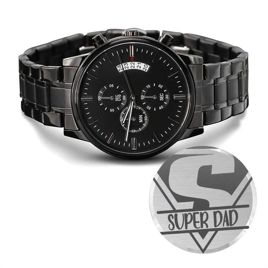 Jewelry Engraved Watch for Dad | Engraved Watch Men, Engraved Watch, Engraved Mens Watch, Custom Mens Watch, Mens Watch, Personalized Watch, Jewelry ShineOn Fulfillment