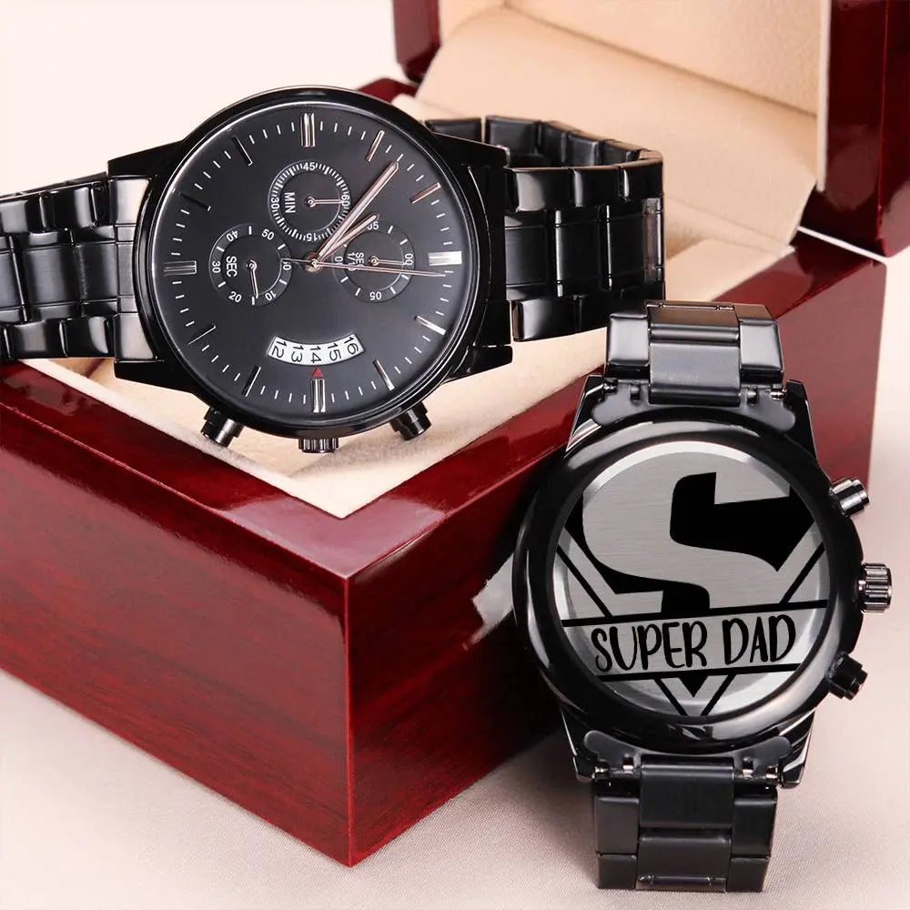 Jewelry Engraved Watch for Dad | Engraved Watch Men, Engraved Watch, Engraved Mens Watch, Custom Mens Watch, Mens Watch, Personalized Watch, Jewelry ShineOn Fulfillment