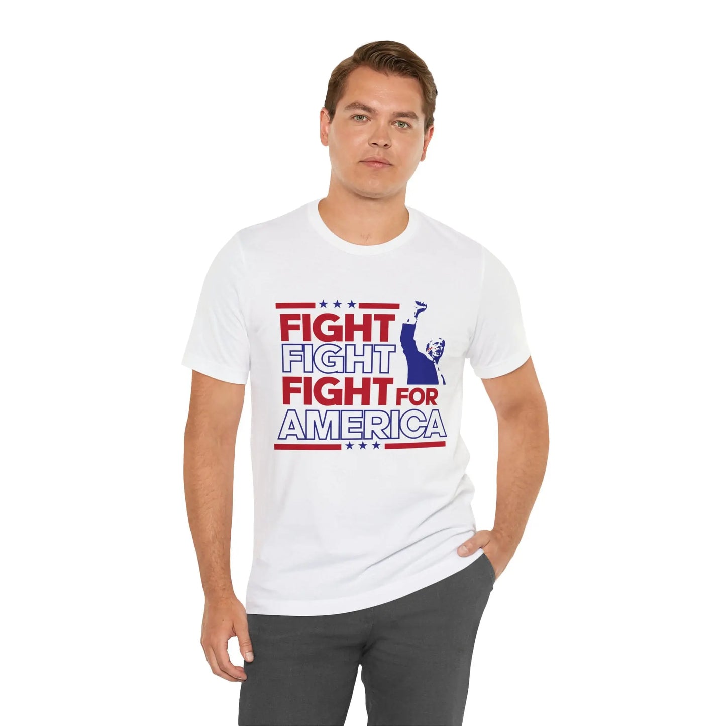 T-Shirt Fight For America Trump 2024 Shirt Printify