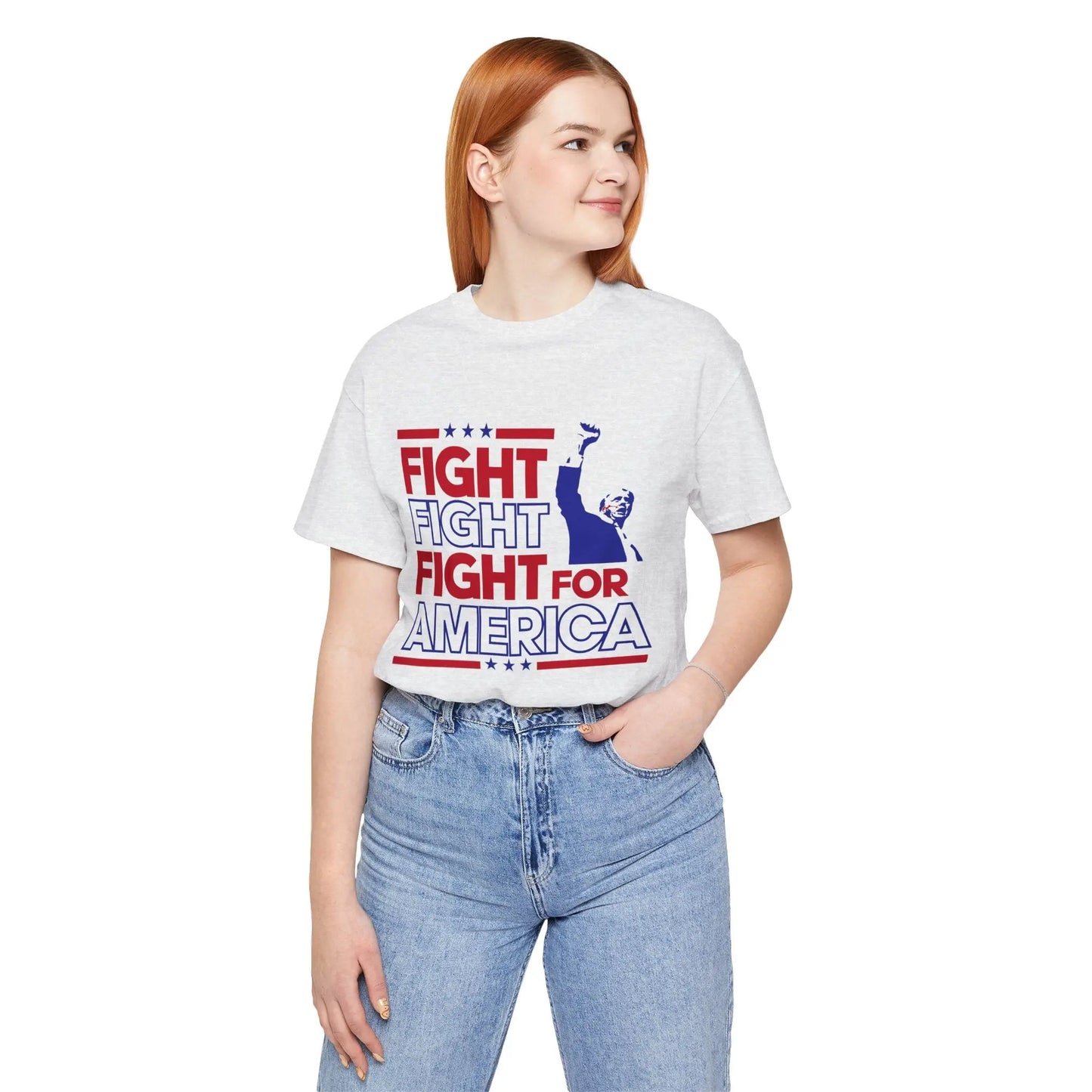 T-Shirt Fight For America Trump 2024 Shirt Printify