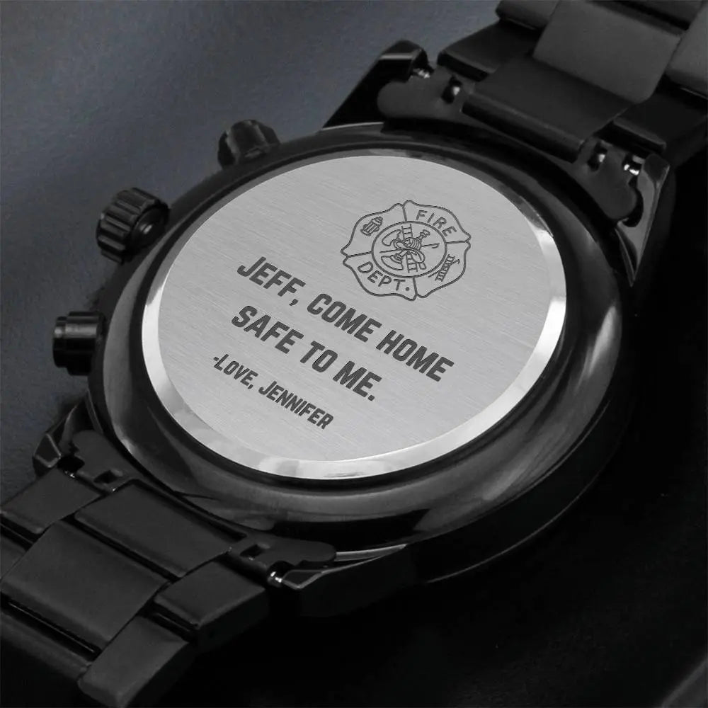 Jewelry Firefighter Gift for Him Watch, Engraved Gift for Fireman, Firefighter Gift, Firefighter Personalized Watch, Fireman Gift for Husband, Son ShineOn Fulfillment