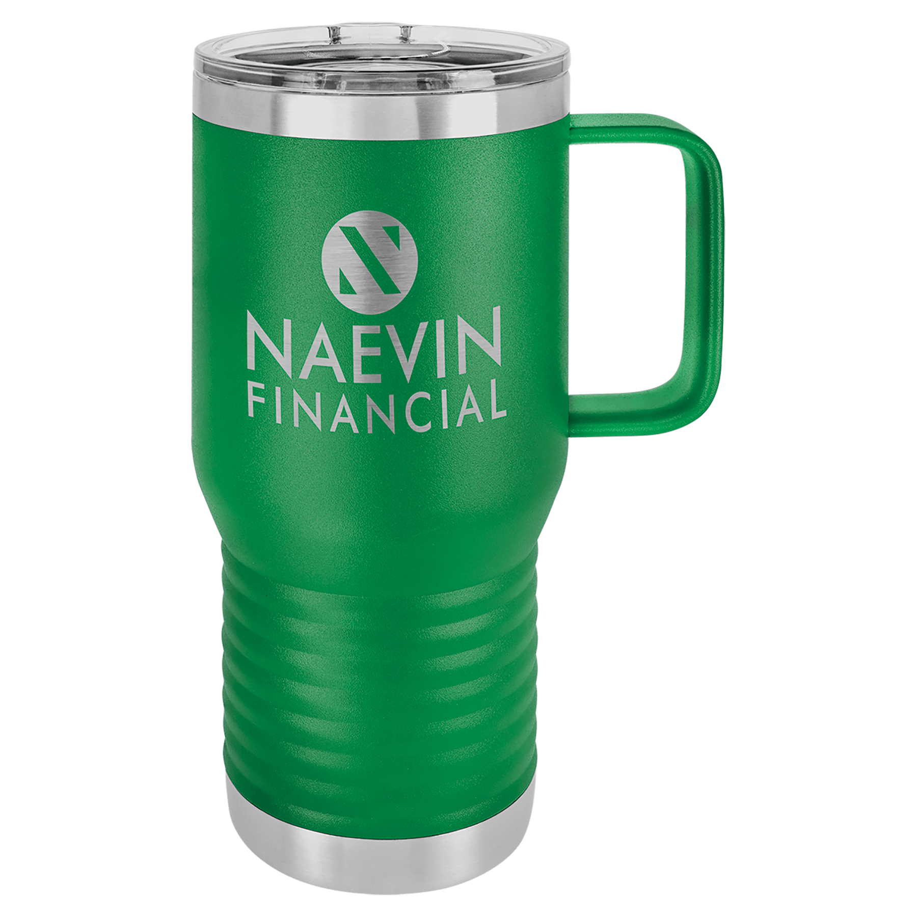 Customized Business Logo Engraved Powder Coated 20oz Travel Mug