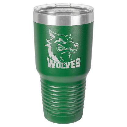 Customized Business Logo Engraved Powder Coated 30 Oz Tumbler