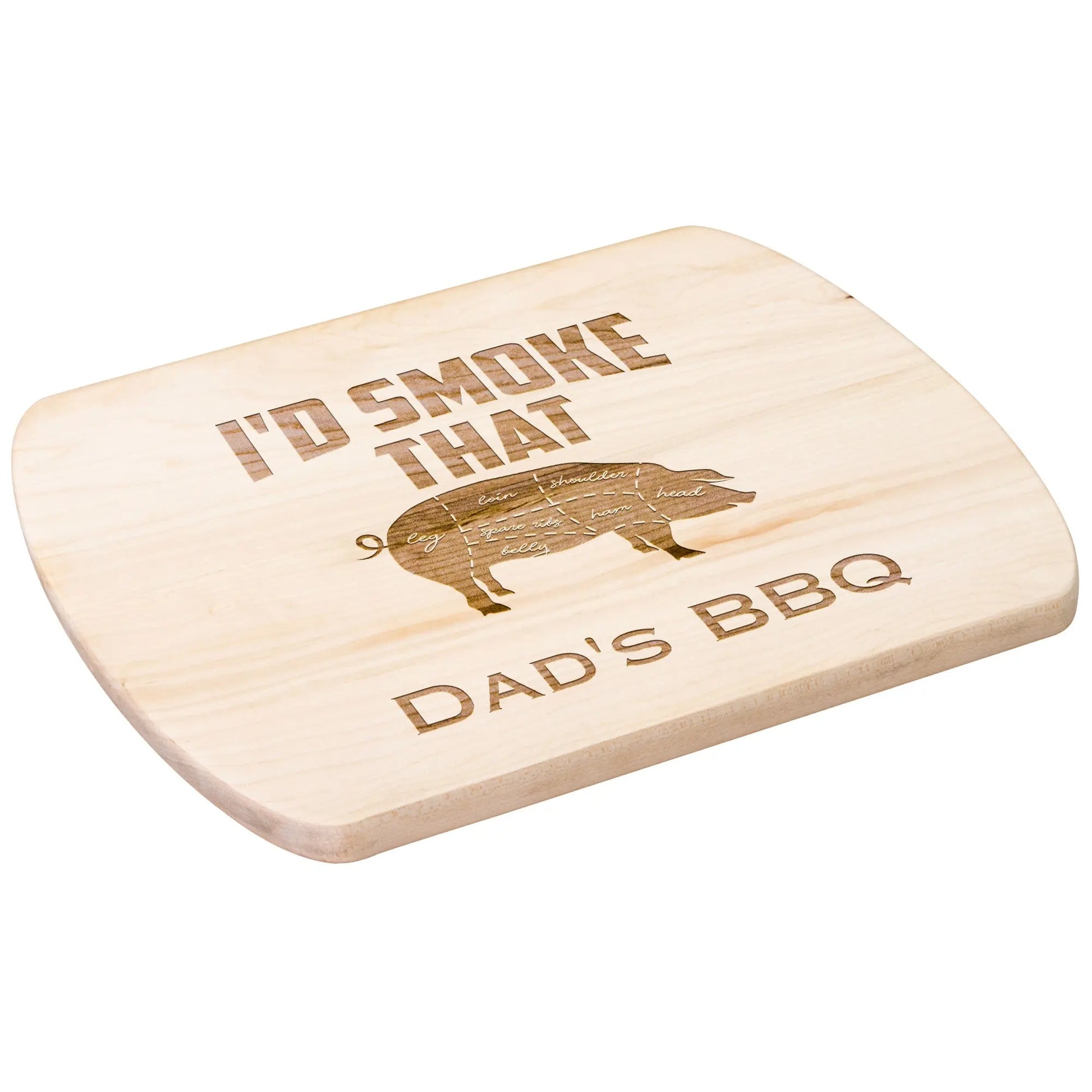 I'd Smoke That Cutting Board, Grill Master, Fathers day Grilling, Gifts for Him, Fathers day gift, Grilling Gift - beardedcustomsco