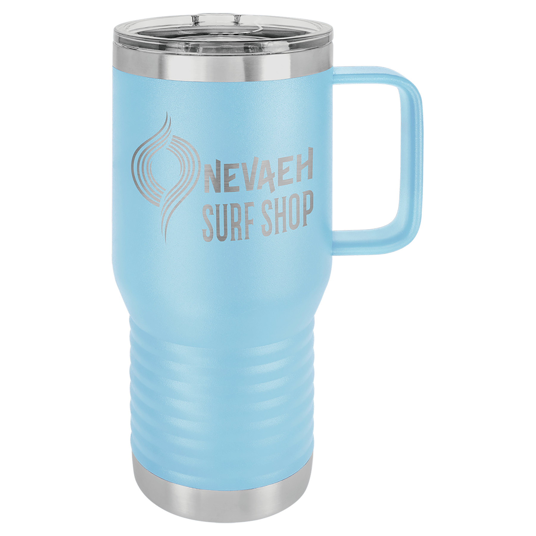 Customized Business Logo Engraved Powder Coated 20oz Travel Mug