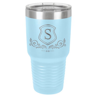 Customized Business Logo Engraved Powder Coated 30 Oz Tumbler