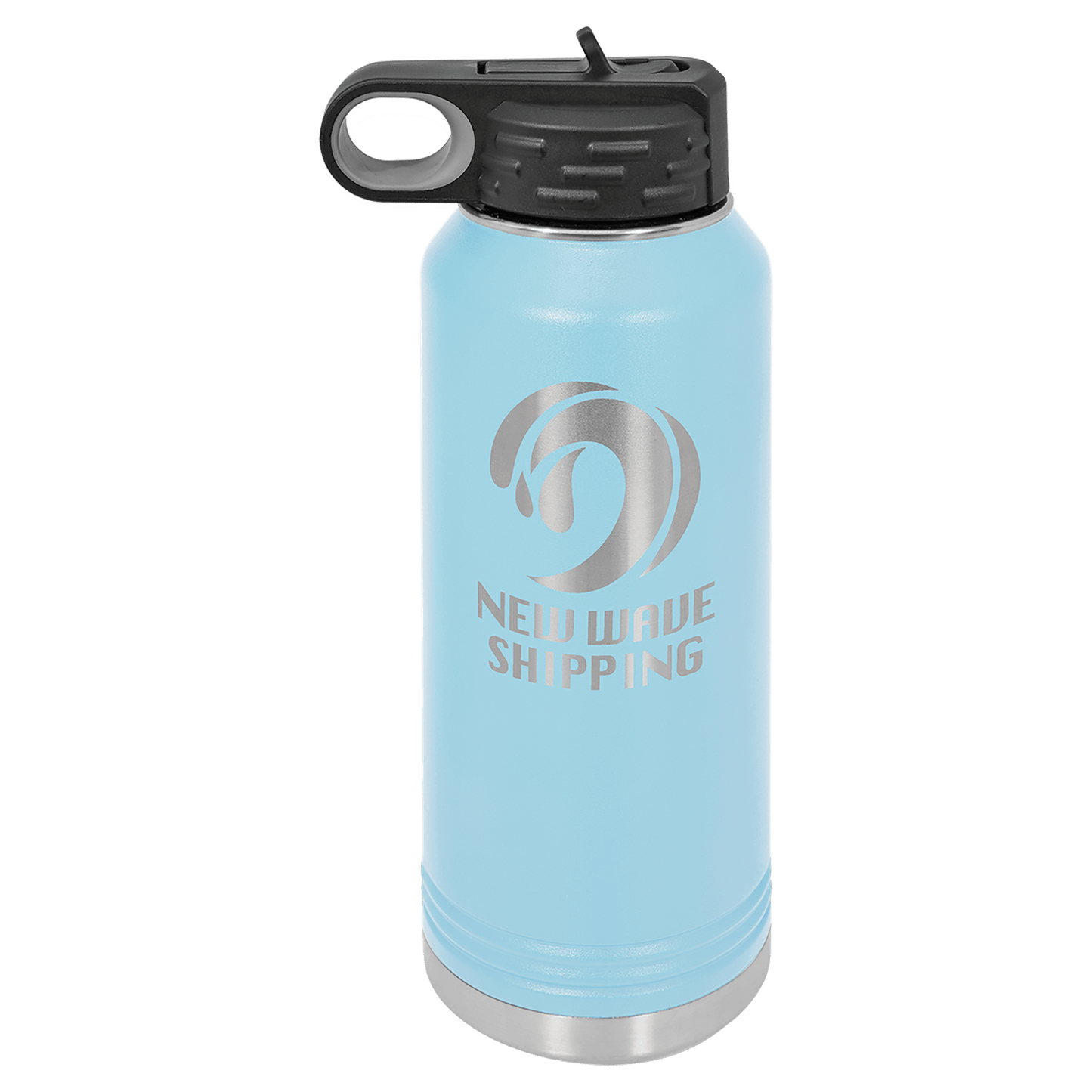 Customized Business Logo Engraved Powder Coated 32oz Bottle