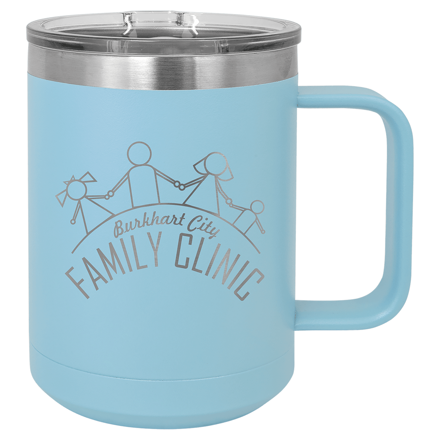 Customized Business Logo Engraved Powder Coated Coffee Mug