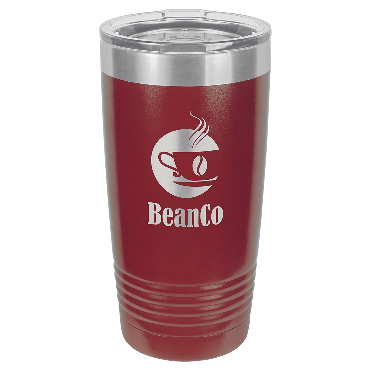 Maroon Personalized Polar Camel 20 oz Powder-Coated Tumbler with Custom Company Logo – Premium Vacuum Insulated Drinkware for Hot and Cold Drinks