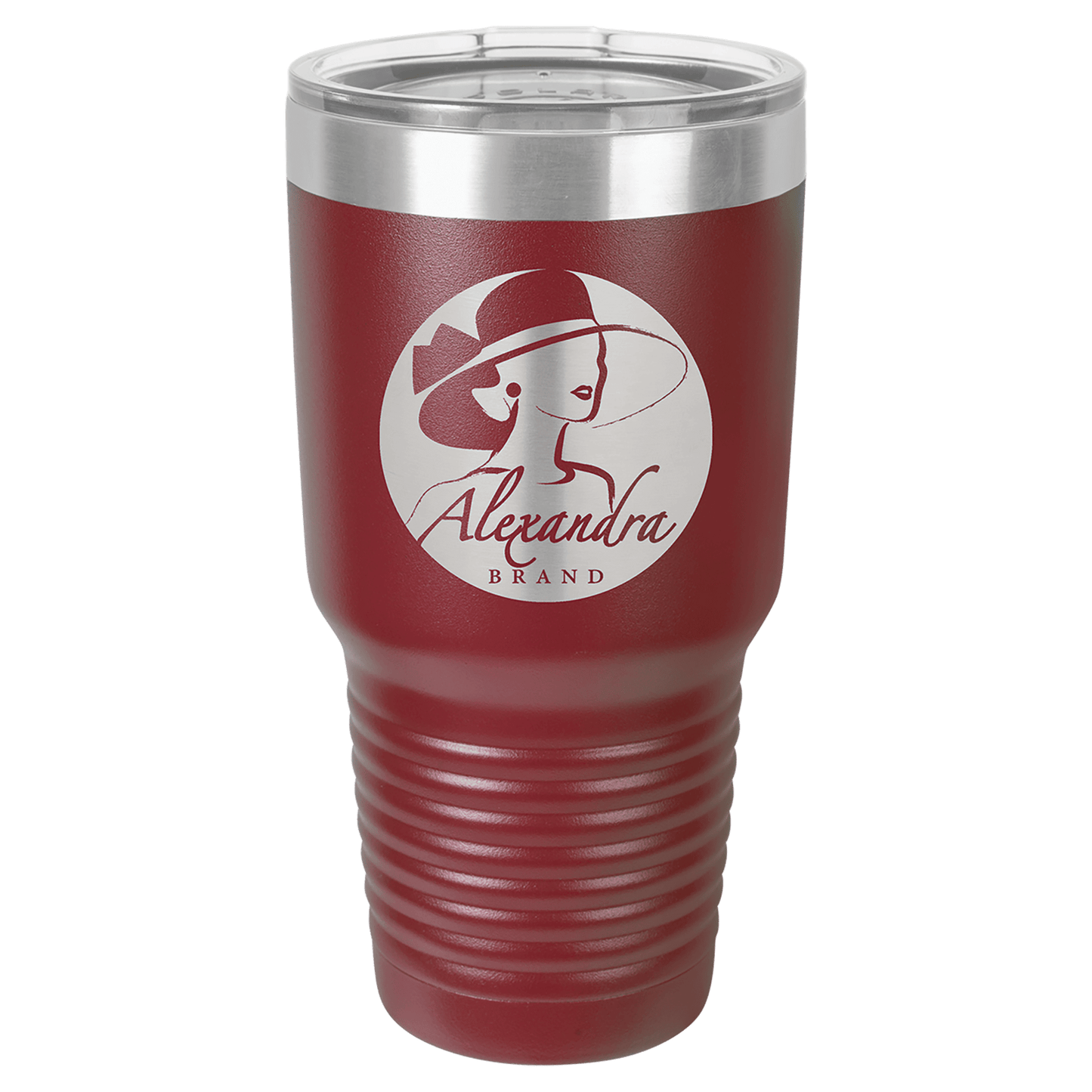 Customized Business Logo Engraved Powder Coated 30 Oz Tumbler