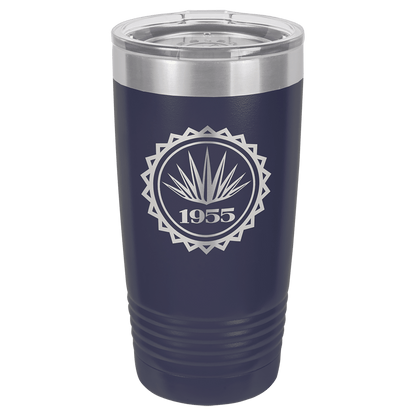 Navy Blue Personalized Polar Camel 20 oz Powder-Coated Tumbler with Custom Company Logo – Premium Vacuum Insulated Drinkware for Hot and Cold Drinks