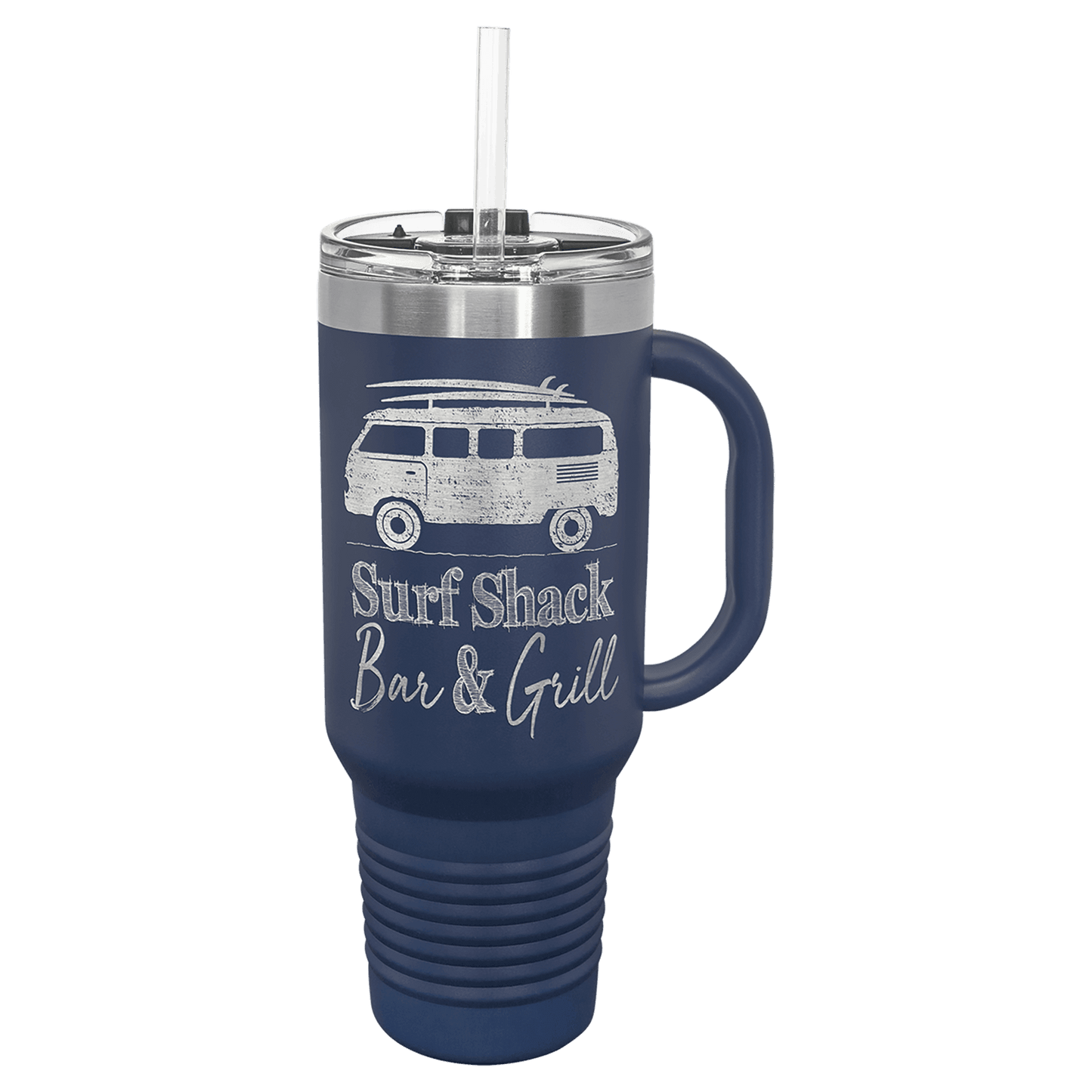 Customized Business Logo Engraved Powder Coated 40 Oz Travel Tumbler