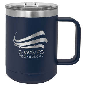 Customized Business Logo Engraved Powder Coated Coffee Mug