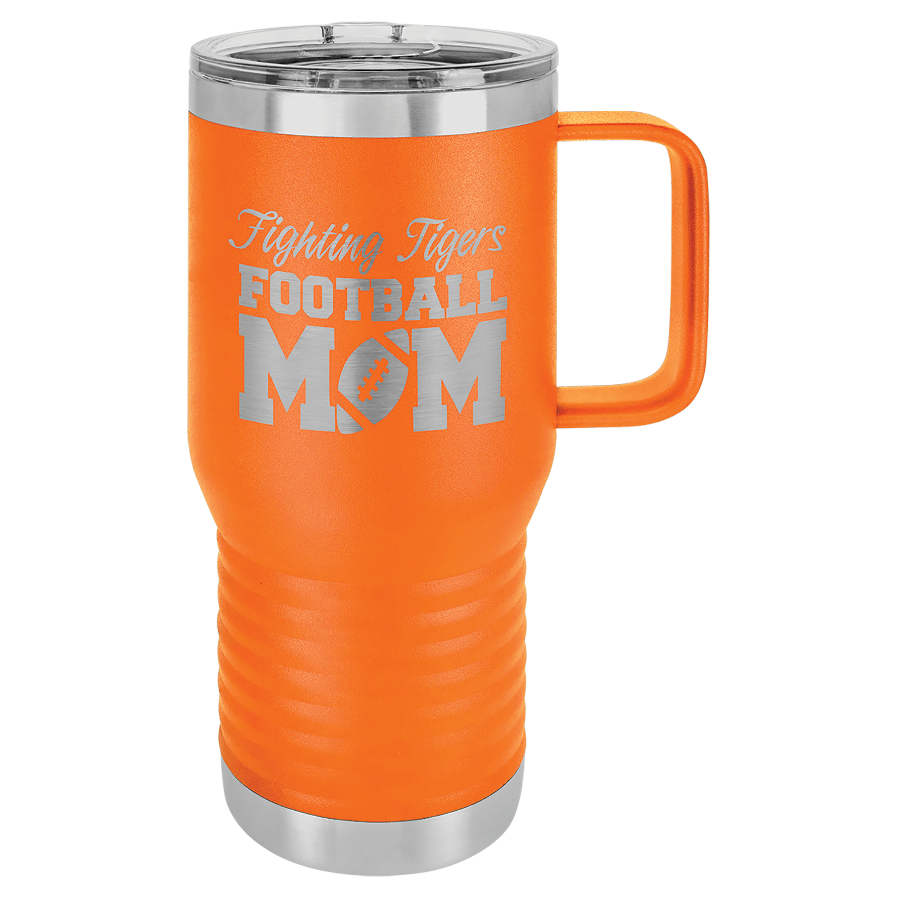 Customized Business Logo Engraved Powder Coated 20oz Travel Mug