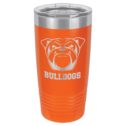 Orange Personalized Polar Camel 20 oz Powder-Coated Tumbler with Custom Company Logo – Premium Vacuum Insulated Drinkware for Hot and Cold Drinks