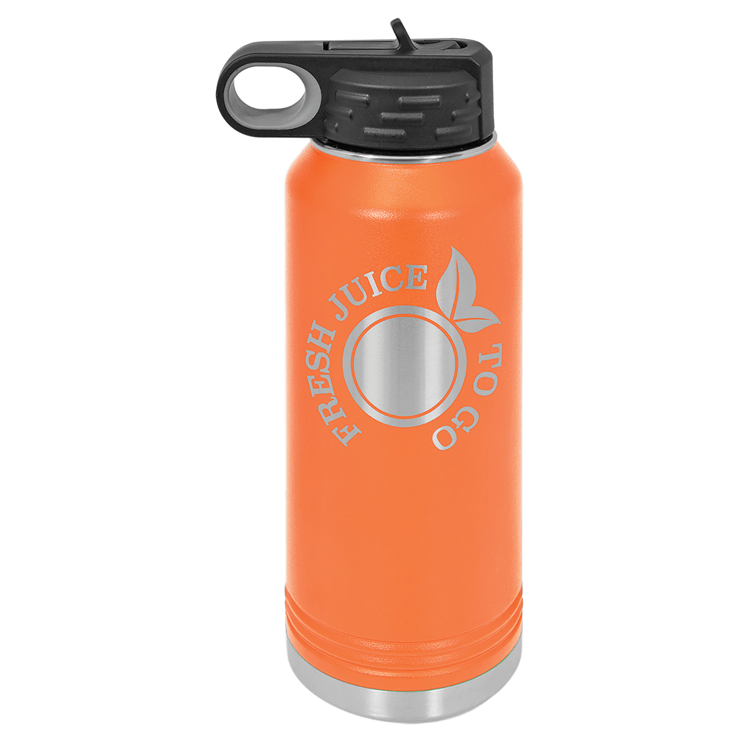 Customized Business Logo Engraved Powder Coated 32oz Bottle