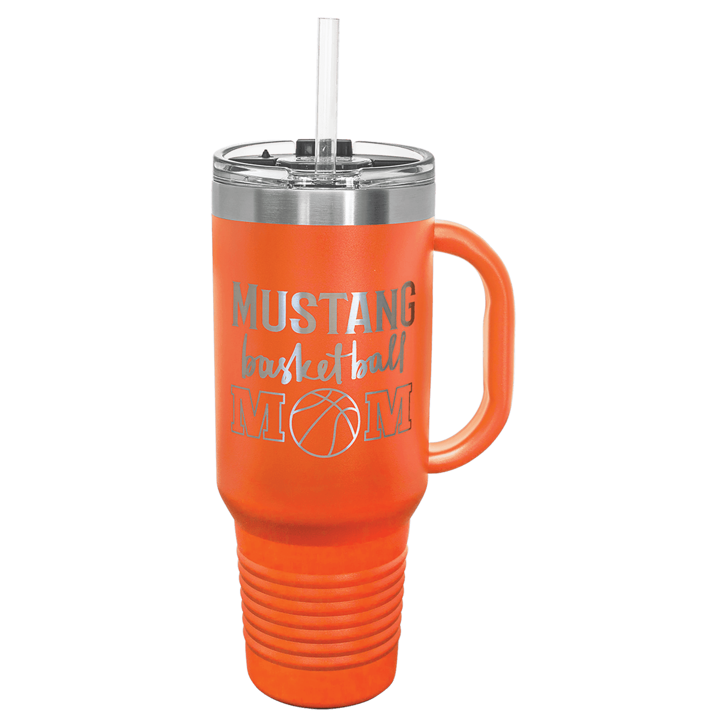 Customized Business Logo Engraved Powder Coated 40 Oz Travel Tumbler