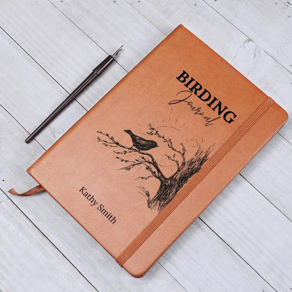 Jewelry Personalizable Birder Journal, Bird Watching Journal, Bird Watching Log Book, Bird Journal,  Birding Journal ShineOn Fulfillment