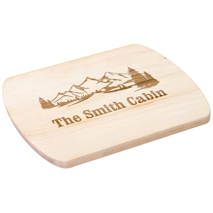 Personalized Cabin Cutting Board - beardedcustomsco