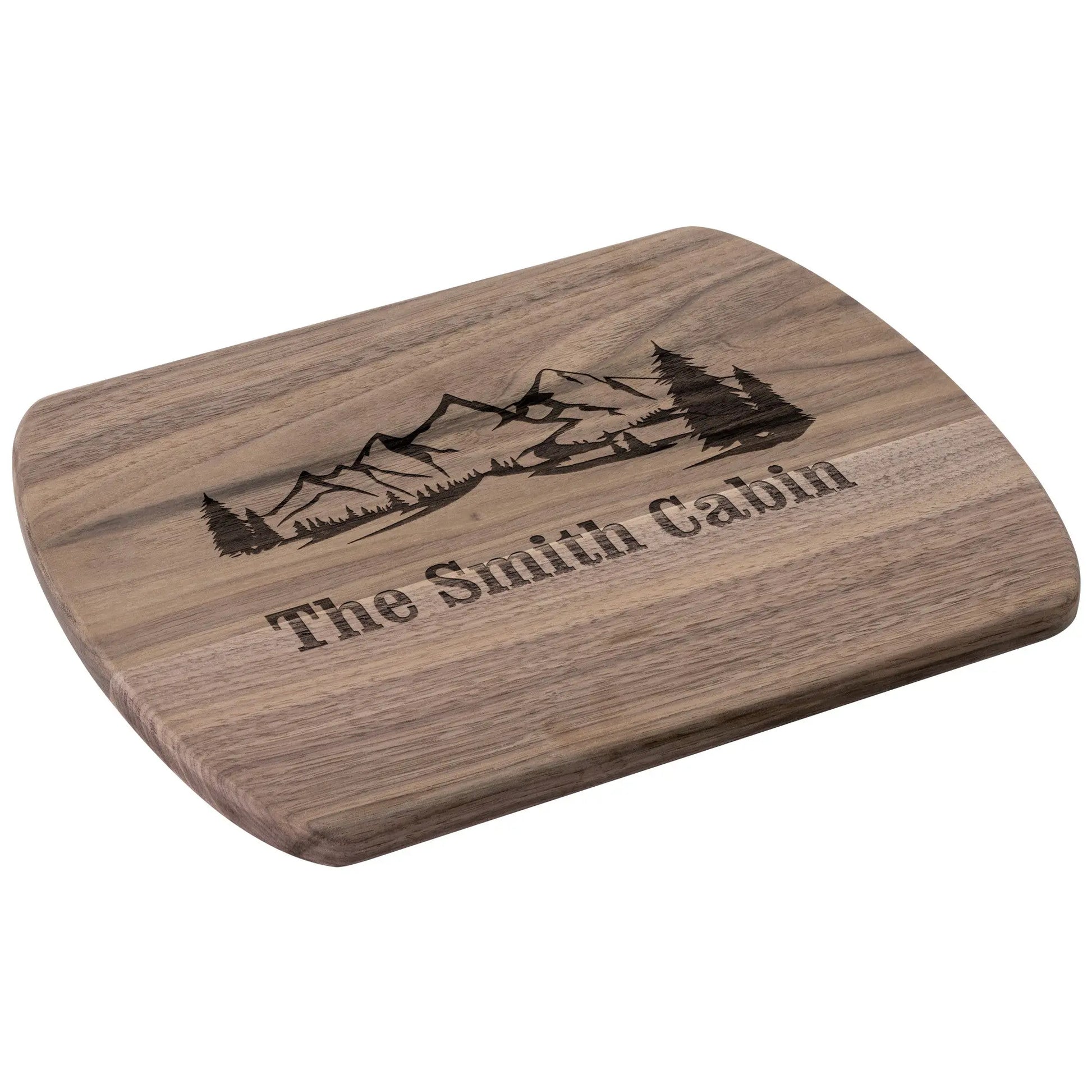 Personalized Cabin Cutting Board - beardedcustomsco