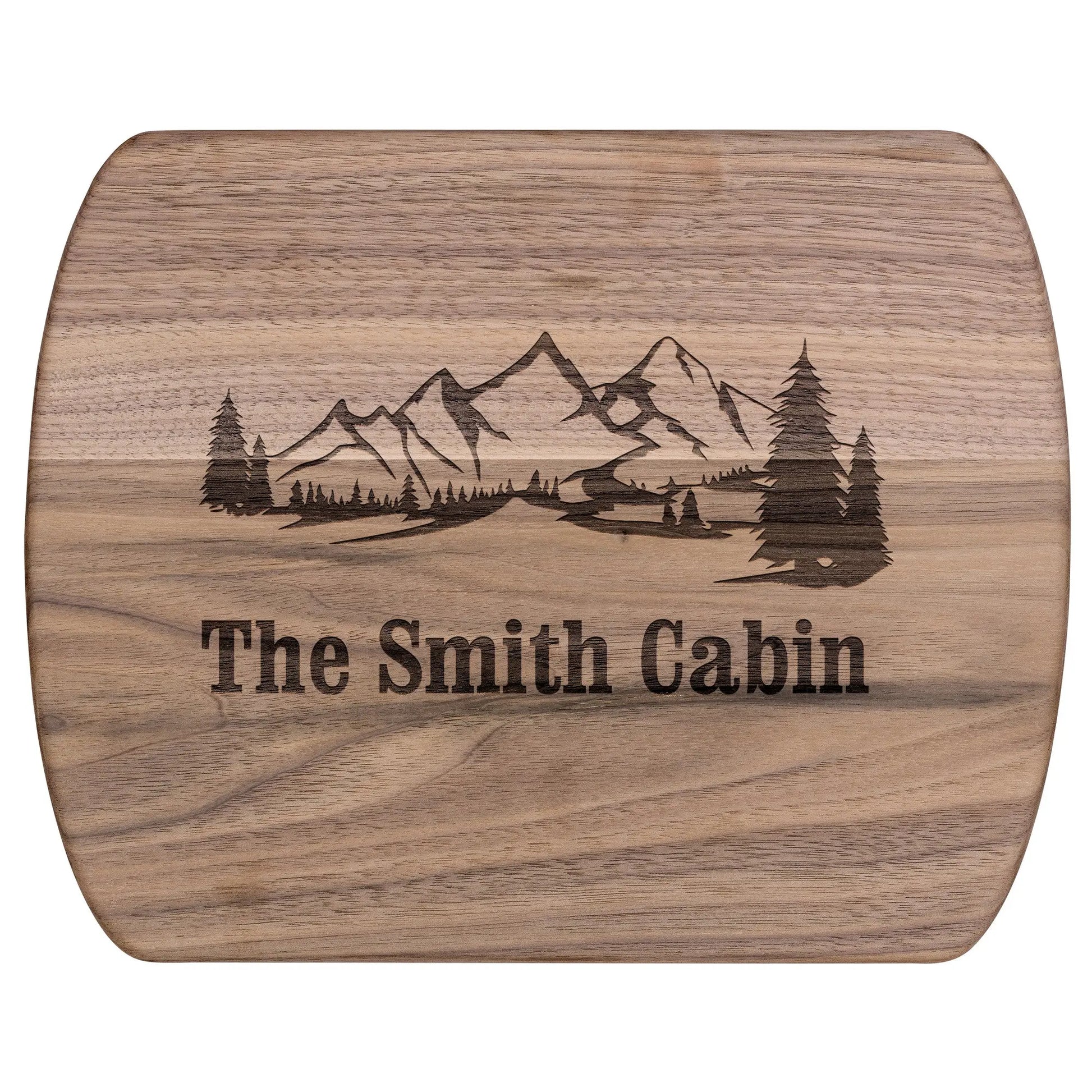 Personalized Cabin Cutting Board - beardedcustomsco