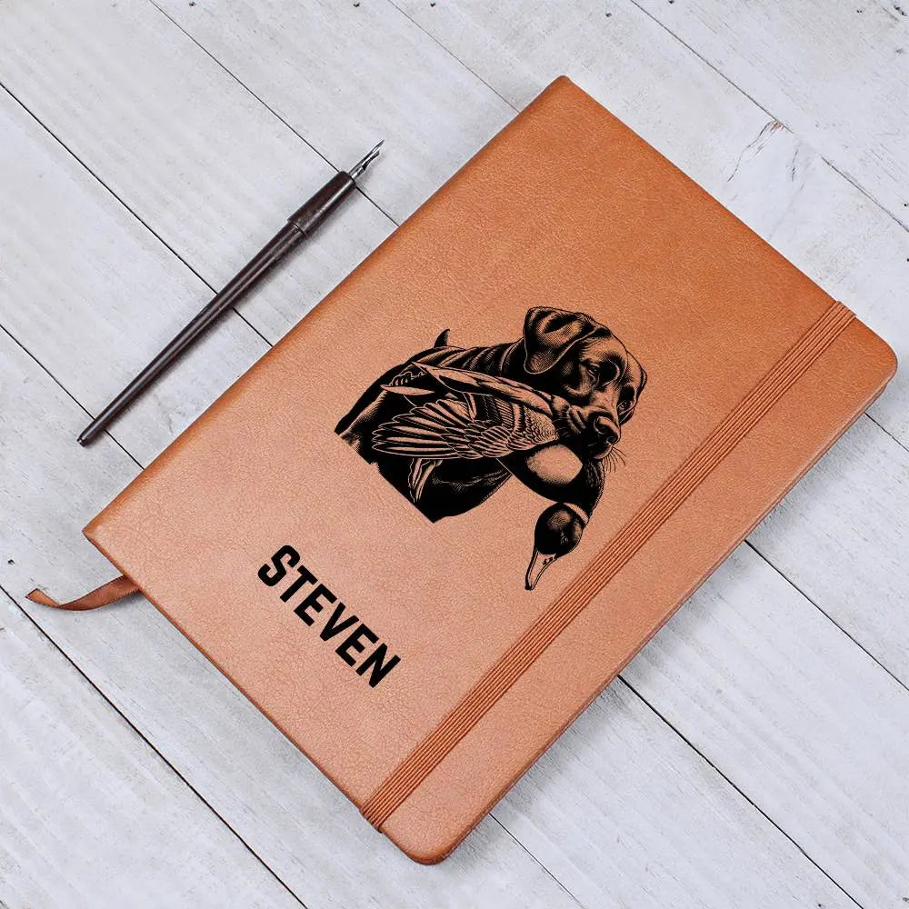 Jewelry Personalized Duck Hunting Journal, Engraved Leatherette Journal for Hunting Notes, Custom Journal For Hunters, Customized Leather Gift, Hunt Log ShineOn Fulfillment