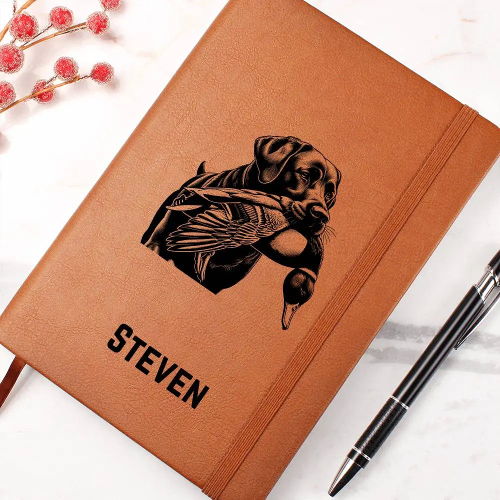 Jewelry Personalized Duck Hunting Journal, Engraved Leatherette Journal for Hunting Notes, Custom Journal For Hunters, Customized Leather Gift, Hunt Log ShineOn Fulfillment